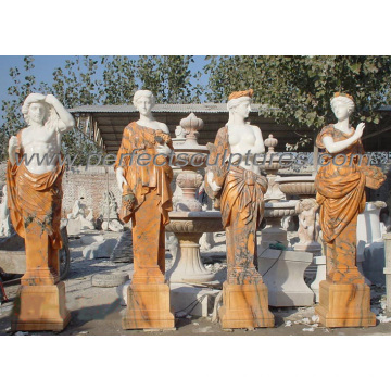 Escultura de mármore de pedra estátua de quatro estações para o jardim (SY-C1064)